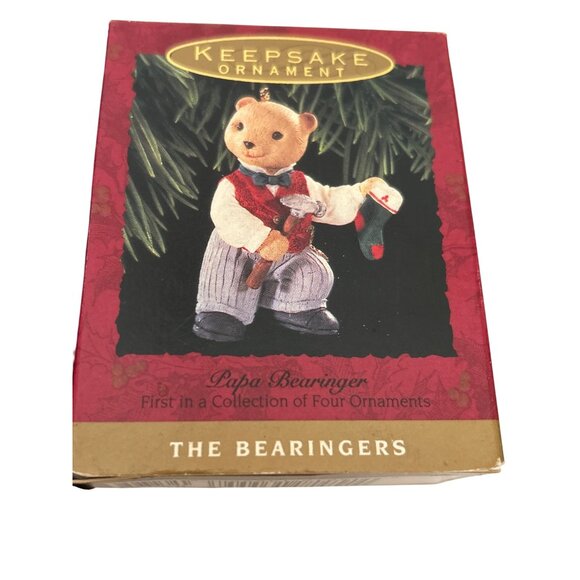 Vtg Hallmark 1993 The Bearingers Collection Ornament Set of 3 (Out Of 4) - Picture 7 of 15